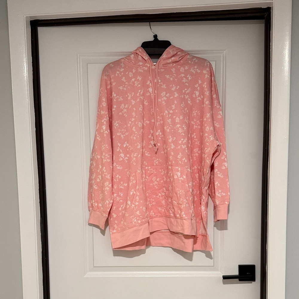 Style & Co. Pink Floral Hoodie